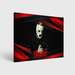 Холст прямоугольный Slipknot black & red