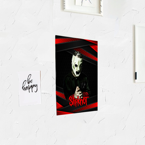 Постер Slipknot black & red - фото 3