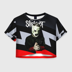 Slipknot абстракция  – Женская футболка Crop-top 3D с принтом купить