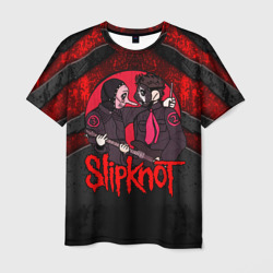 Slipknot black and red – Мужская футболка 3D с принтом купить со скидкой в -31%