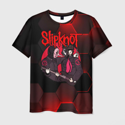 Мужская футболка 3D Slipknot art black