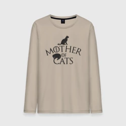 Мужской лонгслив хлопок Мать котов