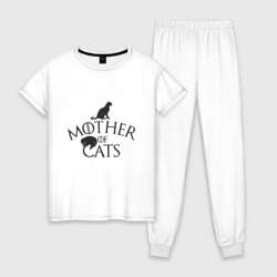 Женская пижама хлопок Мать котов