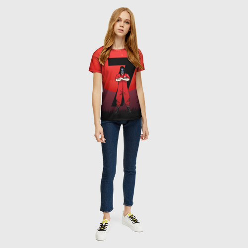 Женская футболка 3D с принтом Седьмой - Slipknot, вид сбоку #3