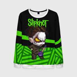 Мужской свитшот 3D Slipknot dark green