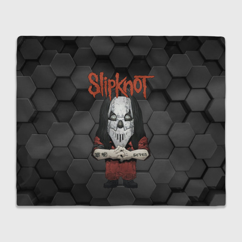 Плед 3D с принтом Slipknot seven art, вид спереди #2
