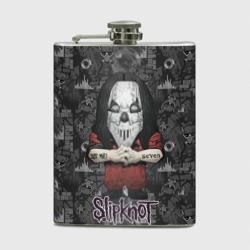 Slipknot серый абстрактный фон – Фляга с принтом купить