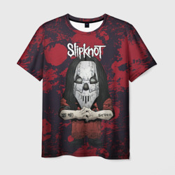 Slipknot dark  red  – Мужская футболка 3D с принтом купить со скидкой в -31%