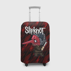 Чехол для чемодана 3D Slipknot красные молнии