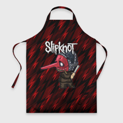 Фартук 3D Slipknot красные молнии