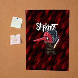 Постер Slipknot красные молнии - фото 2