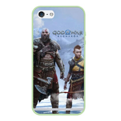 Чехол для iPhone 5/5S матовый God of war ragnarok