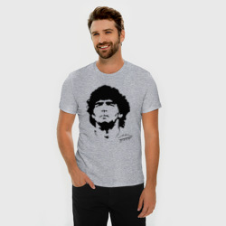 Мужская футболка хлопок Slim Диего Марадона арт - фото 2