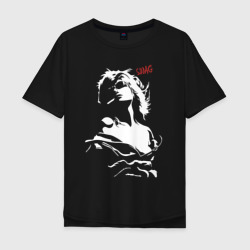 Девушка с сигаретой - SWAG – Мужская футболка хлопок Oversize с принтом купить со скидкой в -16%
