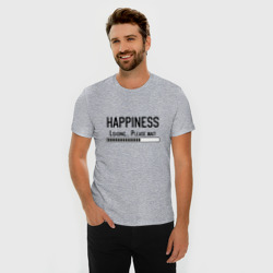 Мужская футболка хлопок Slim Счастье - идет загрузка, подождите - фото 2