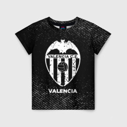 Детская футболка 3D Valencia с потертостями на темном фоне