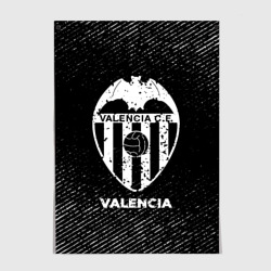 Постер Valencia с потертостями на темном фоне
