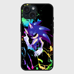 Чехол силиконовый для Apple iPhone 15 матовый Sonic.Exe - Hedgehog - video game