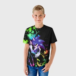 Детская футболка 3D Sonic.Exe - Hedgehog - video game - фото 2