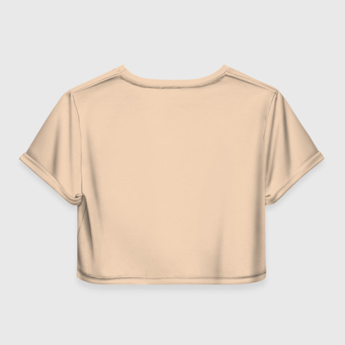 Женская футболка Crop-top 3D Из песни Нойз МС: Друг к другу тянутся сердца, цвет 3D печать - фото 2