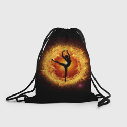 Рюкзак-мешок 3D Танец балерины в огненном шаре