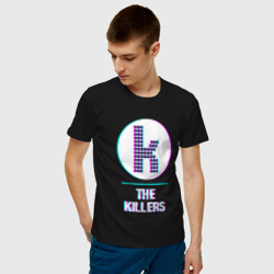 Мужская футболка хлопок The Killers glitch rock - фото 2