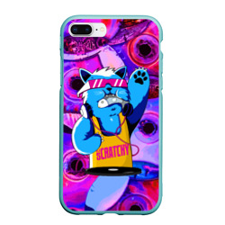 Чехол для iPhone 7Plus/8 Plus матовый DJ Scratchy in Pink glasses