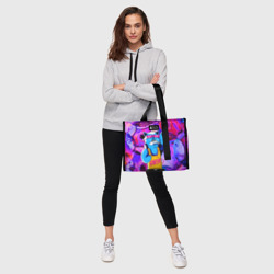 Сумка-шоппер 3D DJ Scratchy in Pink glasses - фото 2