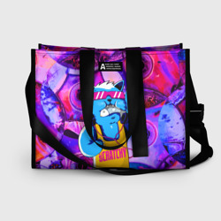 Сумка-шоппер 3D DJ Scratchy in Pink glasses