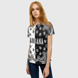 Женская футболка 3D Бандана Кизару Биг Бейби Тейп контраст цветов - фото 2