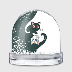 Игрушка Снежный шар Луна и Артемис инь-янь