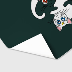 Бумага для упаковки 3D Луна и Артемис инь-янь - фото 2