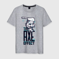 Эффект топора – Мужская футболка хлопок с принтом купить со скидкой в -20%