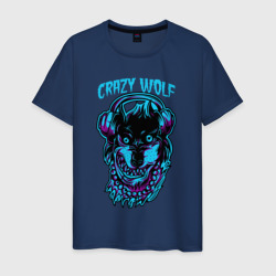 Сумасшедшая волчица  – Мужская футболка хлопок с принтом купить со скидкой в -20%