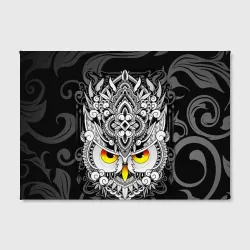 Холст прямоугольный Сова с золотыми глазами - фото 2