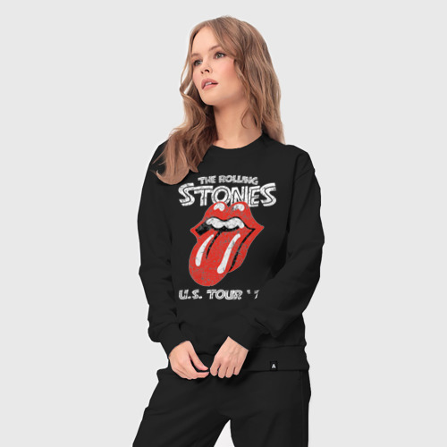 Женский костюм хлопок The Rolling Stones 78, цвет черный - фото 5