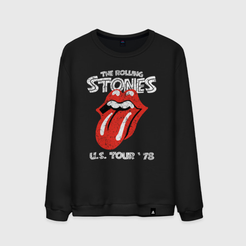 Мужской свитшот хлопок The Rolling Stones 78, цвет черный