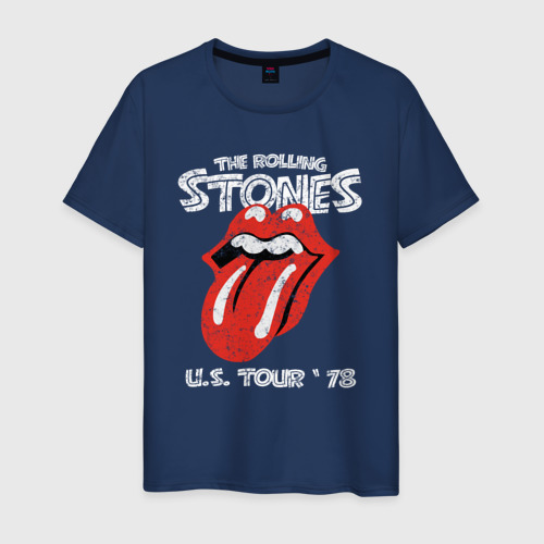Мужская футболка из хлопка с принтом The Rolling Stones 78, вид спереди №1