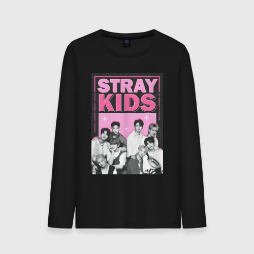 Мужской лонгслив хлопок Stray Kids boy band