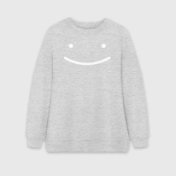 Женский свитшот oversize без начеса хлопок Dream SMP-Minecraft