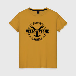 Женская футболка хлопок Йеллоустоун - Dutton Ранчо