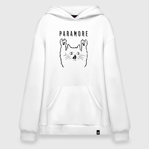 Худи SuperOversize хлопок Paramore - rock cat