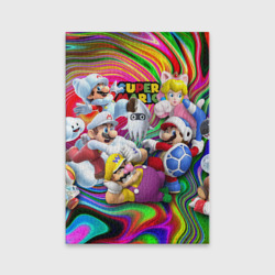 Обложка для паспорта матовая кожа Super Mario - Gaming aesthetics - Collage