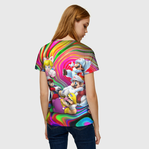 Женская футболка 3D Super Mario - Gaming aesthetics - Collage, цвет 3D печать - фото 4