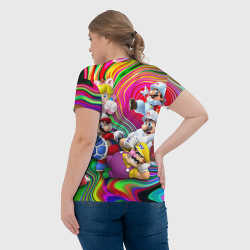 Женская футболка 3D Super Mario - Gaming aesthetics - Collage, цвет 3D печать - фото 7