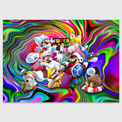 Поздравительная открытка Super Mario - Gaming aesthetics - Collage