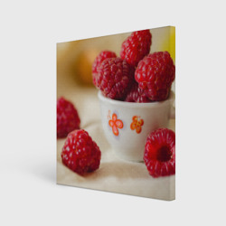 Малиновый десерт – Холст квадратный с принтом купить