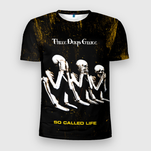 Мужская футболка 3D Slim So Called Life - Three Days Grace, цвет 3D печать