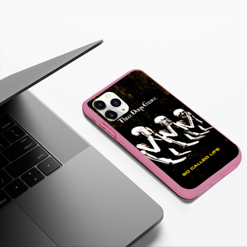 Чехол для iPhone 11 Pro Max матовый So Called Life - Three Days Grace, цвет малиновый - фото 5
