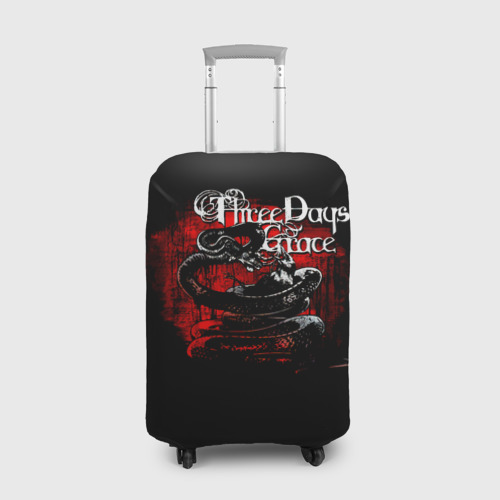Чехол для чемодана 3D Three Days Grace змея и ворон, цвет 3D печать